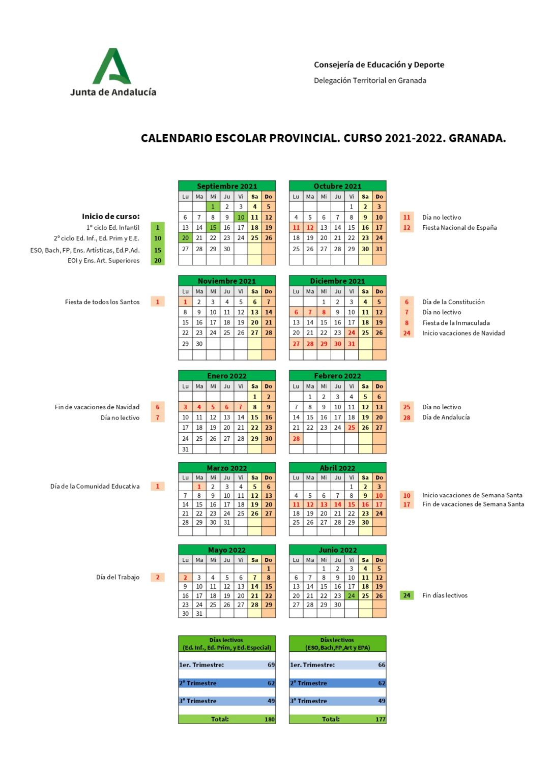 Calendario Escolar 20202021 Ceee Jean Piaget 6609